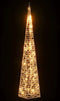 vidaXL - Kerstverlichtingskegel - met - 30 - warmwitte - LED's - 60 - cm - acryl