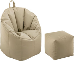 SVJ Zitzak Rond - 70 x 70 x 80 cm - Nylon - Taupe