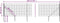vidaXL - Draadgaashek - met - grondankers - 1x10 - m - groen