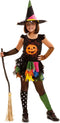 VIVING COSTUMES / JUINSA - Gekleurde pompoen heks kostuum voor meisjes - 110/116 (5-6 jaar)