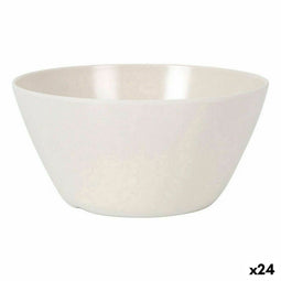 Aperitiefschaaltje La Mediterránea Melamine Wit Helderheid 14,5 x 7 cm (24 Stuks)