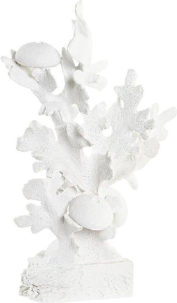 Decoratieve figuren DKD Home Decor Koraal Wit Hars Mediterrane (28,5 x 16,5 x 42,4 cm)