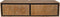 Zwevend tv-meubel RichWood 120 cm - naturel