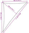 vidaXL - Zonnezeil - 160 - g/m² - 4x5x6,8 - m - HDPE - beige