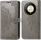 iMoshion Hoesje Geschikt voor Honor Magic 6 Lite Hoesje Met Pasjeshouder - iMoshion Mandala Bookcase - Grijs