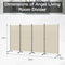 Angel Living Kamerscherm - 4 Panelen - 324 x 169 cm - Inklapbaar - Beige