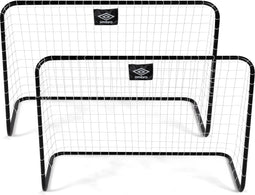 Umbro Voetbaldoeltjes - Set van 2 - 78 x 56 x 45 cm - Kunststof - Zwart (2 stuks)