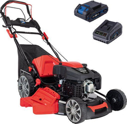 Scheppach MS225-56E - Benzine Grasmaaier - 6 PK - 56 cm - Hybride start - 65 L opvangbak