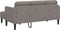 vidaXL - 3-Zits - L-vormige - Zetel - in - Taupe - - - 160 - cm - Stof