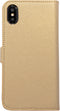 Mobiparts iPhone XS Max - Wallet Case - Saffiano motief - Goud