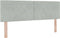 vidaXL - Hoofdbord - met - Kristallen - Knoppen - Lichtgrijs - 140 - cm - Velours