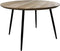 HSM Collection Eettafel Rond Bern Ø120cm Naturel/Zwart Mangohout/Metaal