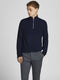JACK&JONES PREMIUM JPRBLAWINTER - Heren Trui - Half-zip met opstaande kraag - Donkerblauw - Maat L