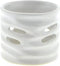 WITTE THEELICHTHOUDER KERAMIEK 10CM
