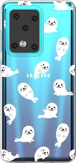 Softcase hoes - Geschikt voor Samsung Galaxy S20 Ultra - Zeehonden