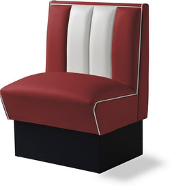 Bel Air Dinerbank Single Booth HW-70 Ruby