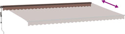 vidaXL - Luifel - automatisch - uittrekbaar - 600x300 - cm - bruin