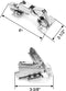 ® 165 graden opschroefscharnier, verborgen scharnier, meubelscharnier van vernikkeld staal, 4 stuks