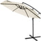 Kingsleeve Zweefparasol - Ø330cm UV-Bescherming 80+ Slinger - Crème