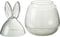 J-Line voorraadpot Konijn - glas - transparant - small - paasdecoratie