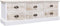 vidaXL - Tv-meubel - 108x30x40 - cm - massief - paulowniahout - wit - en - lichtbruin