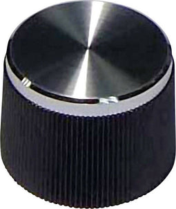 TRU COMPONENTS 21/6 Draaiknop Zwart (Ø x h) 21 mm x 15 mm 1 stuk(s)