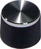 TRU COMPONENTS 21/6 Draaiknop Zwart (Ø x h) 21 mm x 15 mm 1 stuk(s)