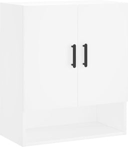 vidaXL - Wandkast - 60x31x70 - cm - bewerkt - hout - wit