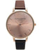 Olivia Burton OB13BD10 - Polshorloge - 38 mm - Bruin/Roségoud