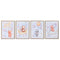 Schilderij Home ESPRIT Blauw Bruin Kinderen 30 x 2 x 40 cm (4 Stuks)