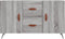 vidaXL - Dressoir - 100x36x60 - cm - bewerkt - hout - grijs - sonoma - eikenkleurig