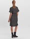 VERO MODA VMHENNA - Wrap jurk - Korte mouwen met ruche details - Blauw - Dames - Maat XS