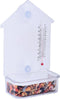 raam voederhuisje met thermometer