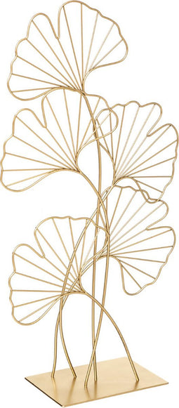 Raamornament - decoratie - beeld - blad - goud - 56 cm