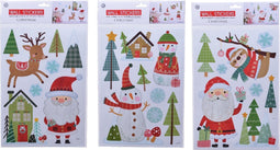 Raamsticker l24.5h35 cm groen/rood assorti