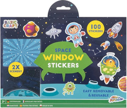 Raamstickers 'Ruimte' 100 Stuks - Raamstickers voor Kinderen - Raamstickers Auto