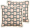 DIANTHUS - Sierkussen set van 2 - Grijs/Beige - 60 x 60 cm - Polyester