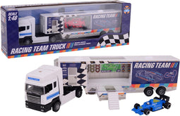 Race Team Vrachtwagen met Die-cast Raceauto.