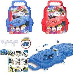 Raceset auto met baan en accessoires in koffer 2 assorti.