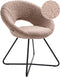 RACHEL - Fauteuil - Taupe - Bouclé