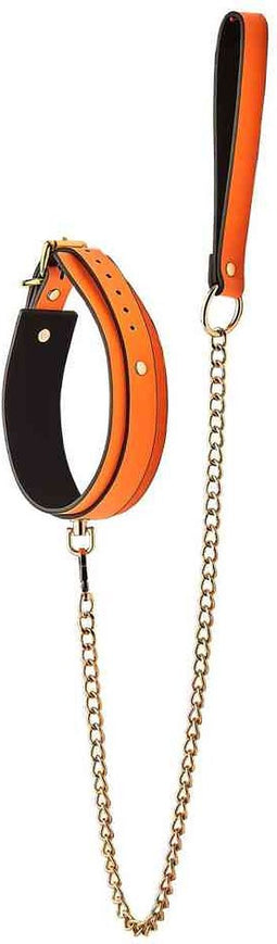 RADIANT COLLAR AND LEASH GLOW IN THE DARK ORANGE