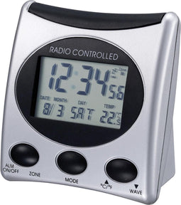Radio gestuurde wekker - Datum en temperatuur weergave - snooze en licht functie - Technoline