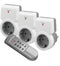 Radio sockets starter kit 3x socket + 1x remote control