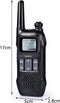Radioddity PR-T1 PMR446 walkietalkie set met lcd-display, walkietalkie 4 km bereik, 16 kanalen PMR446 licentievrij oplaadbare batterij met headset voor avontuur