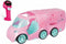 Radiogestuurd voertuig - Mondo Motors - Geluiden en lichten - Barbie DJ Express Deluxe - Auto met aanhanger / muziekpodium - 50cm