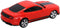 Radiografisch bestuurbare auto ford 1:24 mustang mach 1 rood.