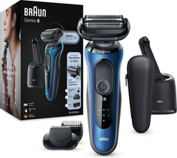 Braun Series 6 60-B7500cc - Elektrisch Scheerapparaat - SensoFlex en Baardtrimmer - Blauw