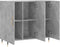 vidaXL - Dressoir - 90x34x80 - cm - bewerkt - hout - betongrijs