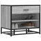 vidaXL - Schoenenbank - 60x40x53,5 - cm - bewerkt - hout - en - metaal - grijs - sonoma