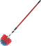 Ragebol Rood/Blauw - spinnenrager met telescoopsteel 155 cm - ragebol met steel - Plumeaus - Huishouden artikelen - ragebol met telescoopsteel - schoonmaken - Uitschuifbaar - Stoffer - Duster